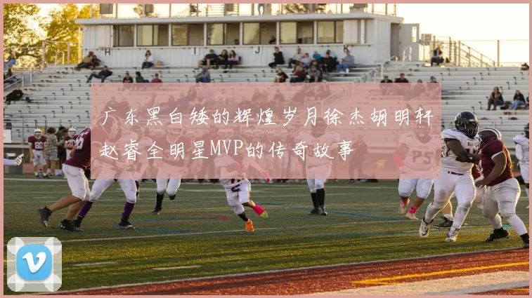 广东黑白矮的辉煌岁月徐杰胡明轩赵睿全明星MVP的传奇故事